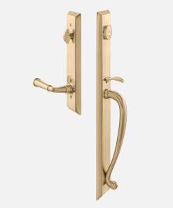 Freeport Small Backplate Doorset with Porcelain Knob - Antique Brass –  Schoolhouse